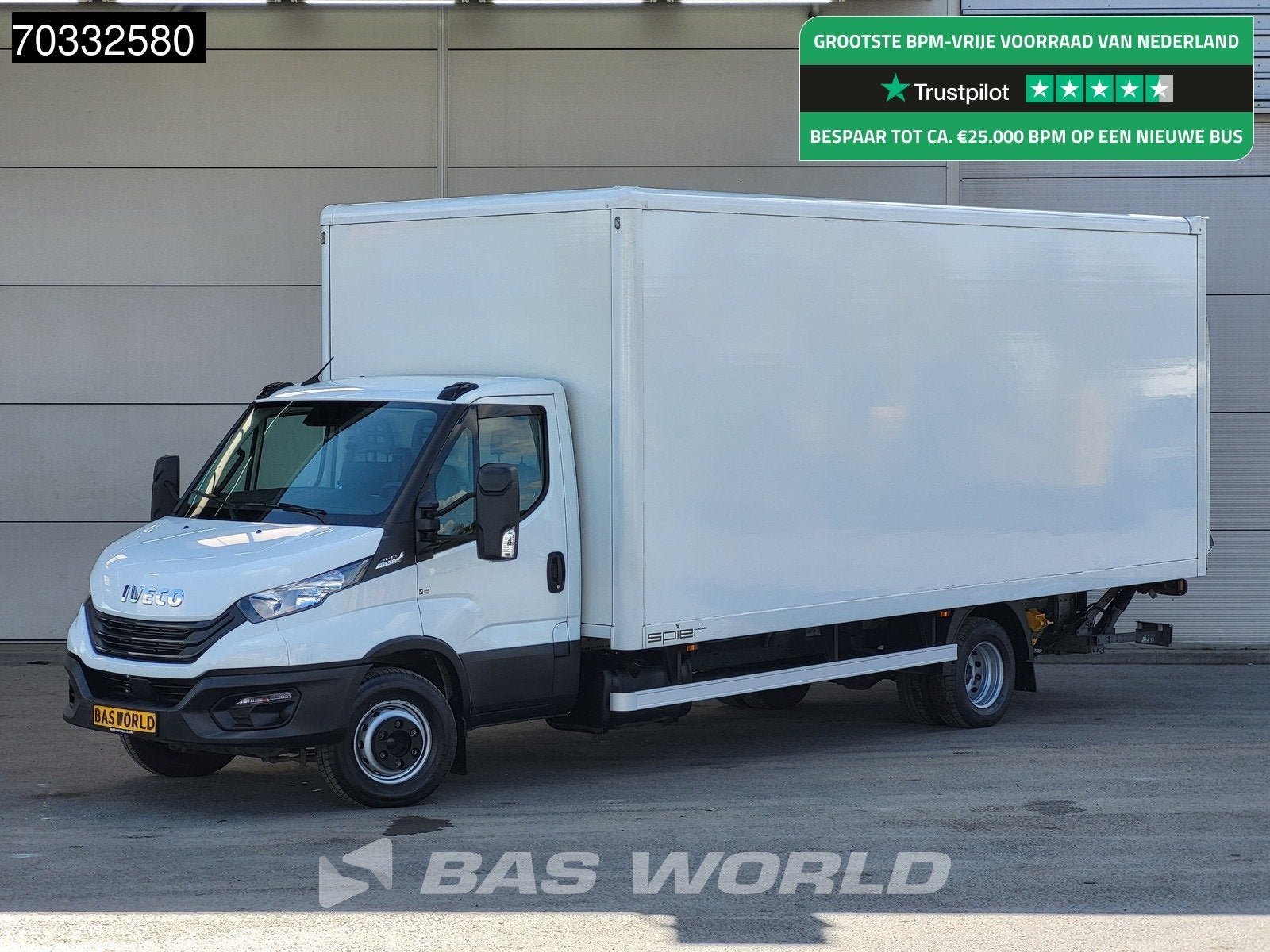 Iveco Daily 72C21 3.0L Automaat 1000KG Laadklep Luchtvering, Stof, Gebruikt, Euro 6, 4 cilinders