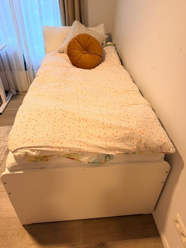 Lit 90*200 + lit + 2 tiroirs, Maison & Meubles, Chambre à coucher | Lits, 90 cm, Une personne, Enlèvement, Utilisé