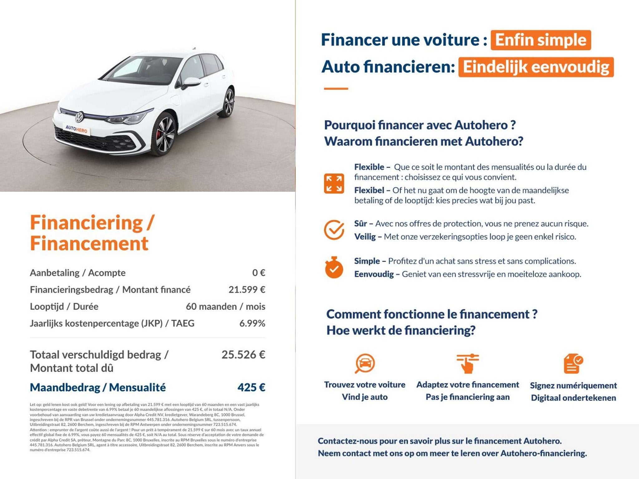 Volkswagen Golf GTE 1.4 GTE (année de construction 2020), Autos, 1395 cm³, Euro 6, Alcantara, Noir