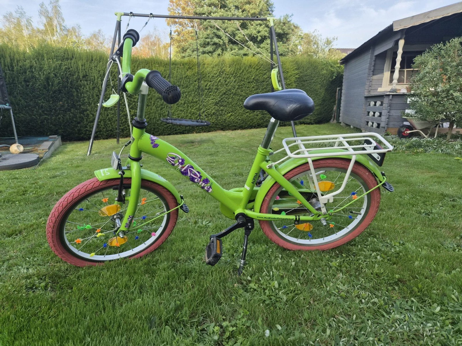 Meisjesfiets 18 inch merk Alpina, Fietsen en Brommers, Ophalen, Gebruikt, 18 inch, Alpina