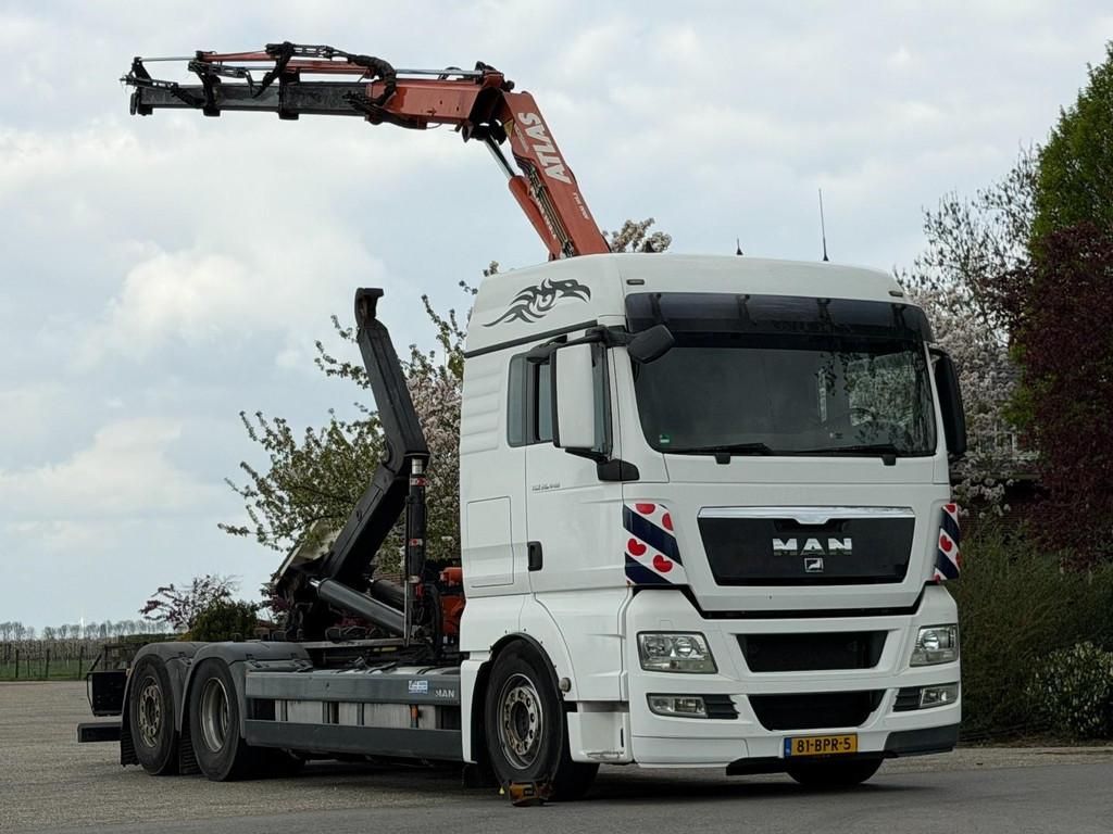 MAN TGX KRAAN/HAAK/RADIO REMOTE! DK1208, Auto's, Vrachtwagens, Bedrijf, ABS, MAN, Diesel, Euro 5, Handgeschakeld, Wit, BTW verrekenbaar