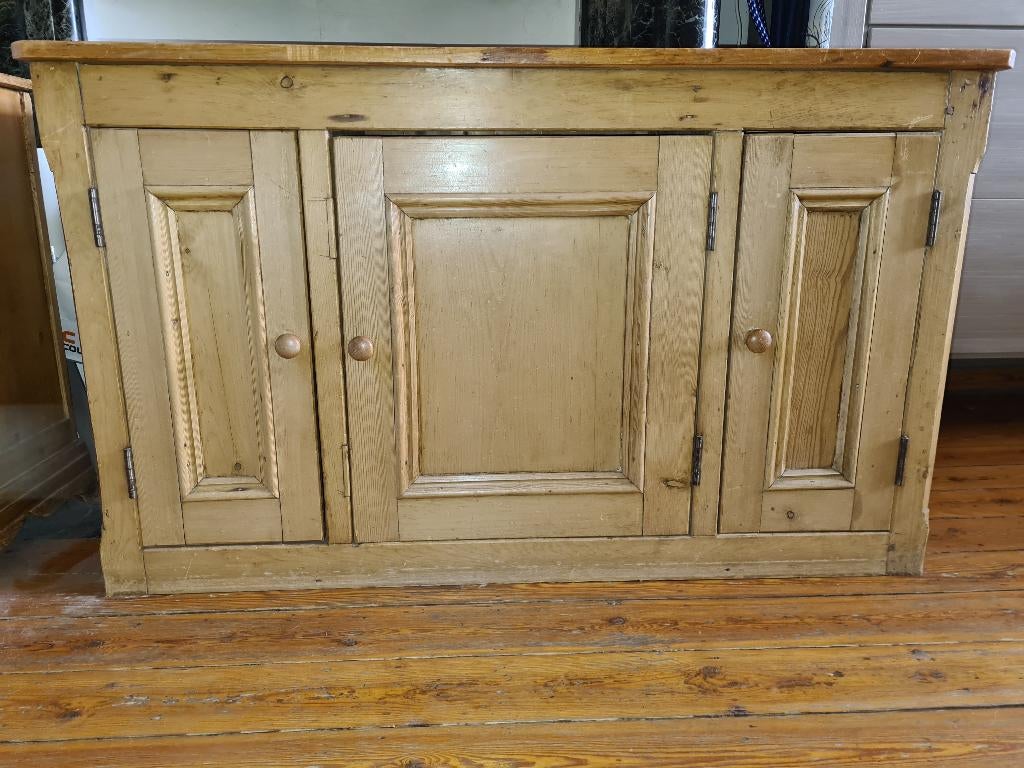 Meuble ancien en chaîne, buffet de boucher personnalisé, Enlèvement