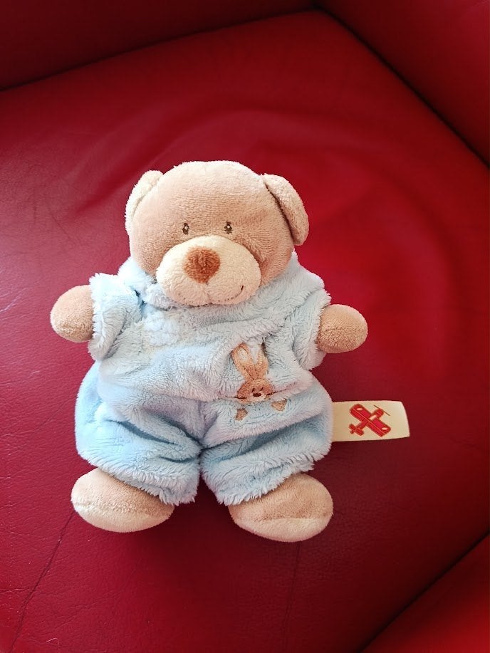 knuffel nicotoy beer blauw konijnpak (doos mei 2026), Beer, Blauw, Nieuw, Ophalen of Verzenden