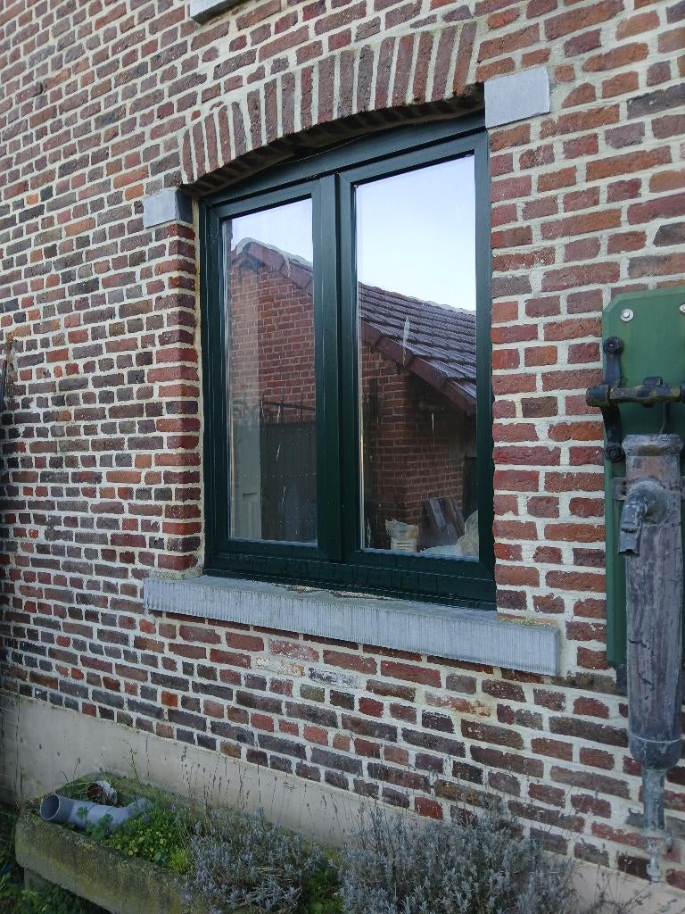 Pvc ramen te koop, Doe-het-zelf en Bouw, Ophalen, Gebruikt, Gevelraam of Ruit, Dubbelglas