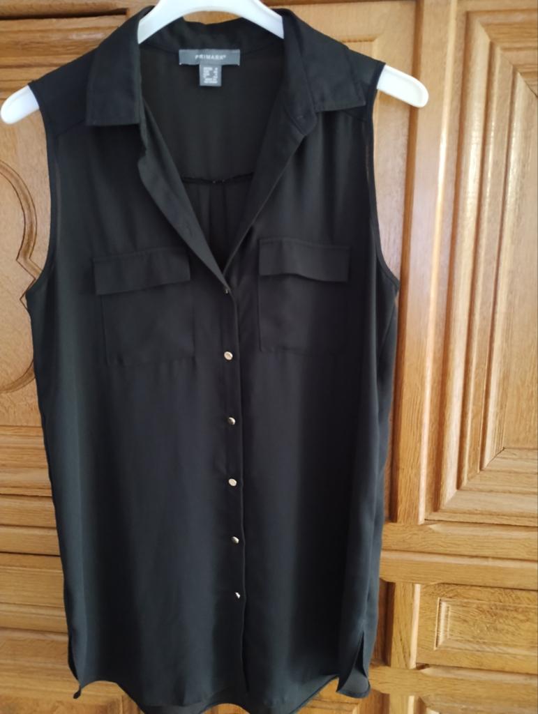 Zwart mouwloos bloesje Primark m. 36, Kleding | Dames, Blouses en Tunieken, Ophalen of Verzenden, Zwart