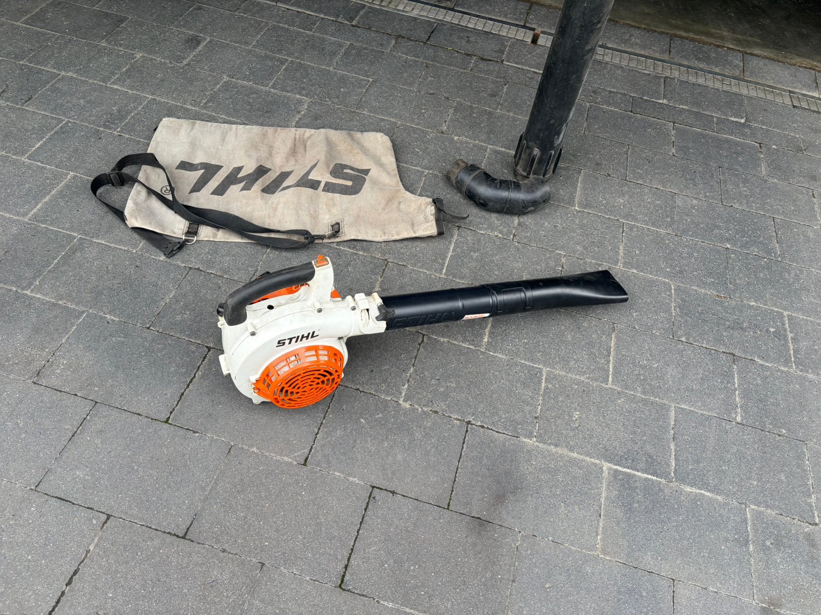 Stihl sh 85 bladblazer/zuiger tekoop, Tuin en Terras, Ophalen, Zo goed als nieuw, Accu
