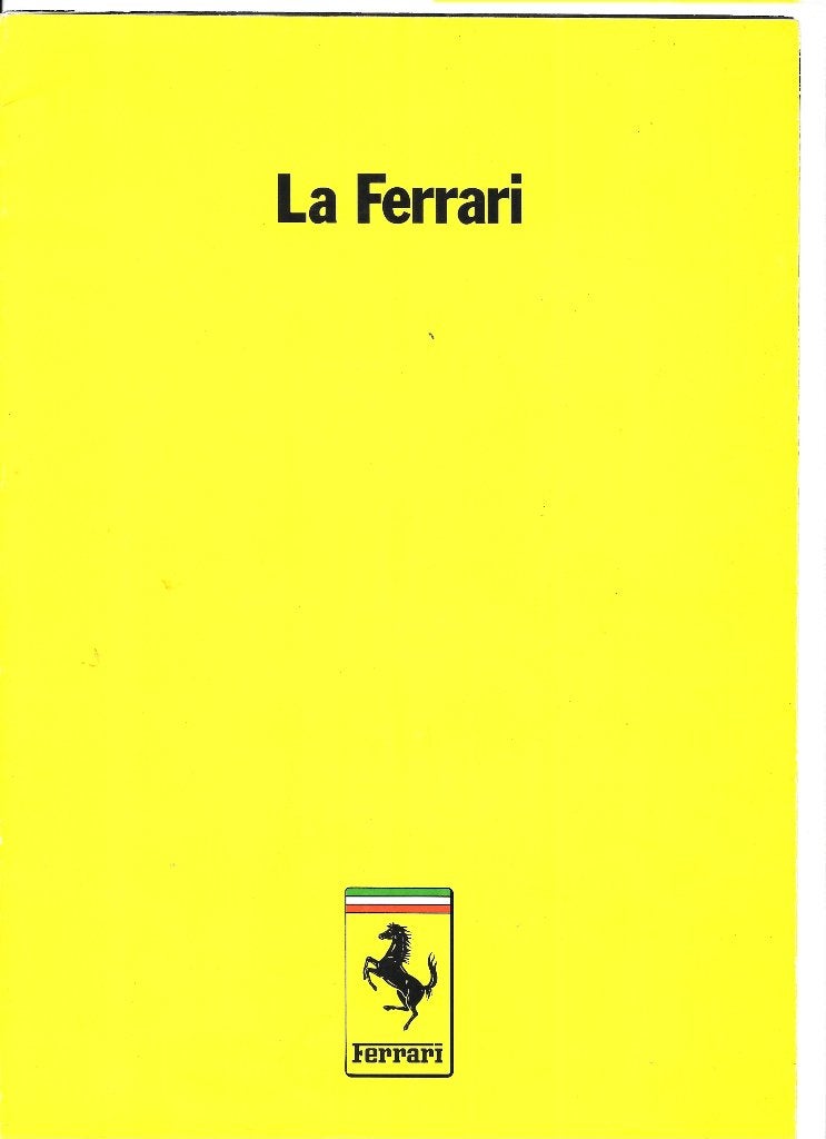 "LA FERRARI"  company-folders, Enlèvement ou Envoi, Comme neuf, Ferrari
