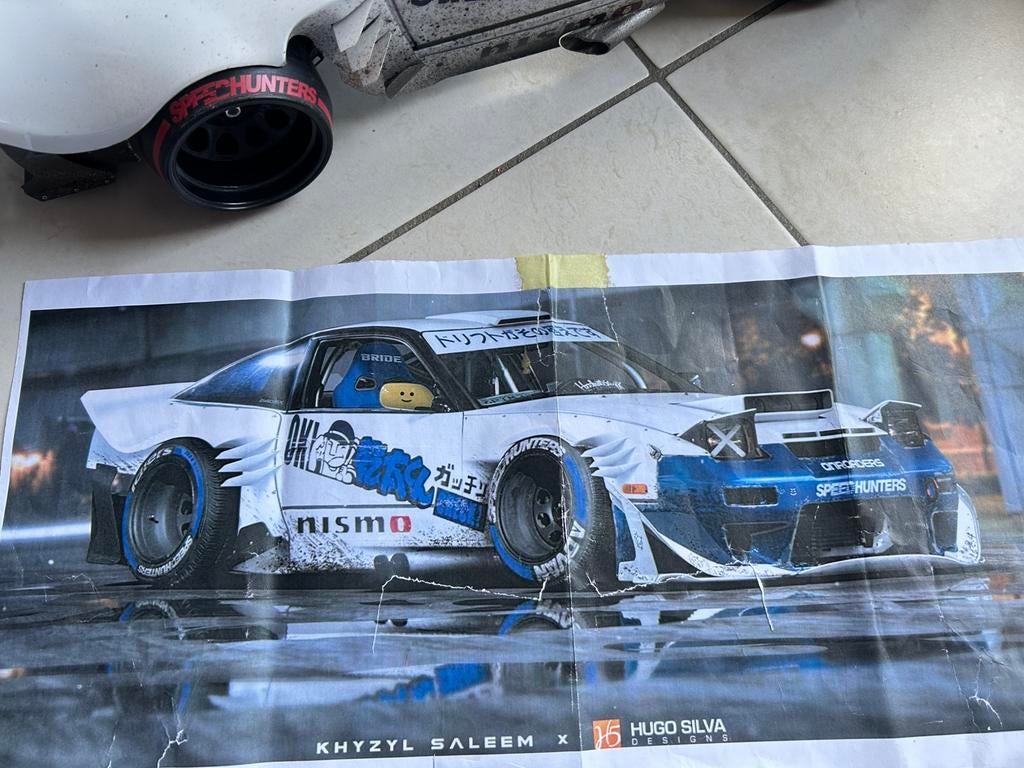 Custom 1/10 240sx rc body, Enlèvement ou Envoi
