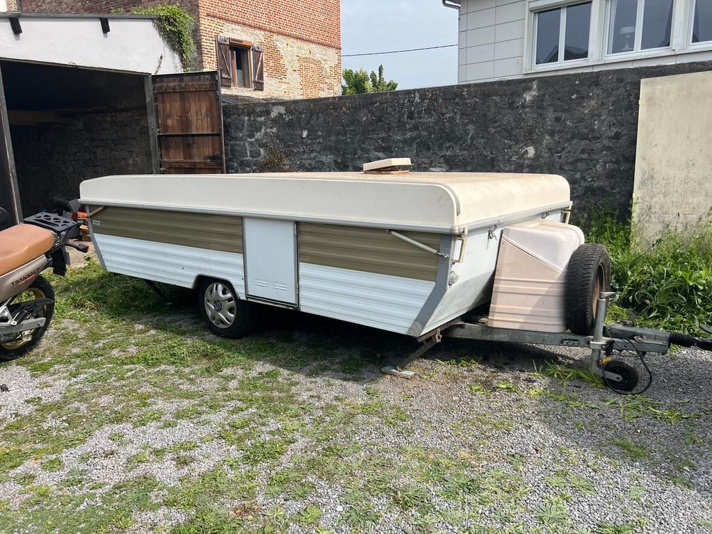 Opvouwbare opklapbare aanhangwagen, Caravans en Kamperen, Particulier
