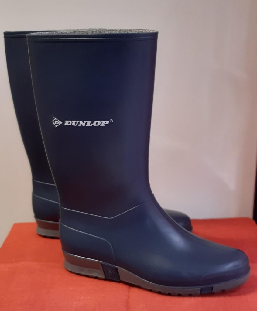 bottes/bottes de pluie Dunlop bleues taille : 36, Bottes, Femmes, Comme neuf, Enlèvement