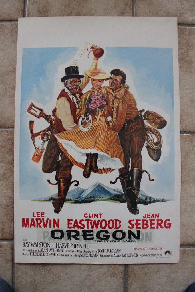 filmaffiche Clint Eastwood Paint Your Wagon filmposter, Rechthoekig Staand, Ophalen of Verzenden, Zo goed als nieuw, A1 t/m A3