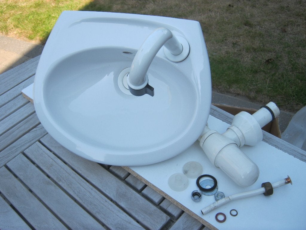 lavabo wit badkamer, Ophalen, Zo goed als nieuw, Wasbak of Wastafel