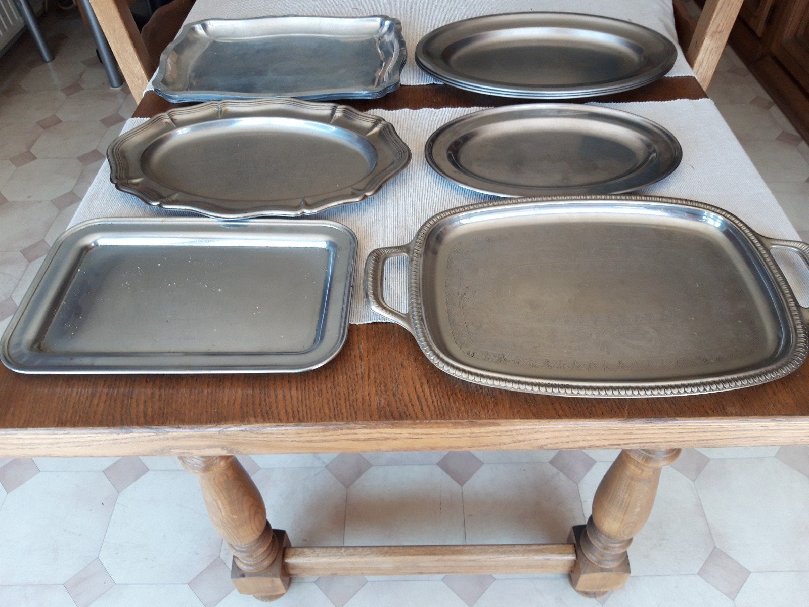 Plateaux de service, Maison & Meubles, Accessoires pour la Maison | Plateaux, Enlèvement, Utilisé, Autres formes, Plateau de service