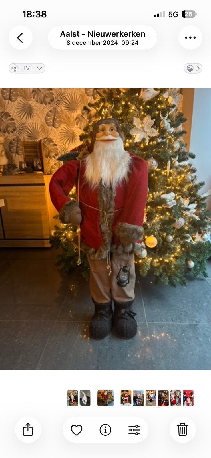 Kerstman 1m30 hoogte, Enlèvement, Comme neuf