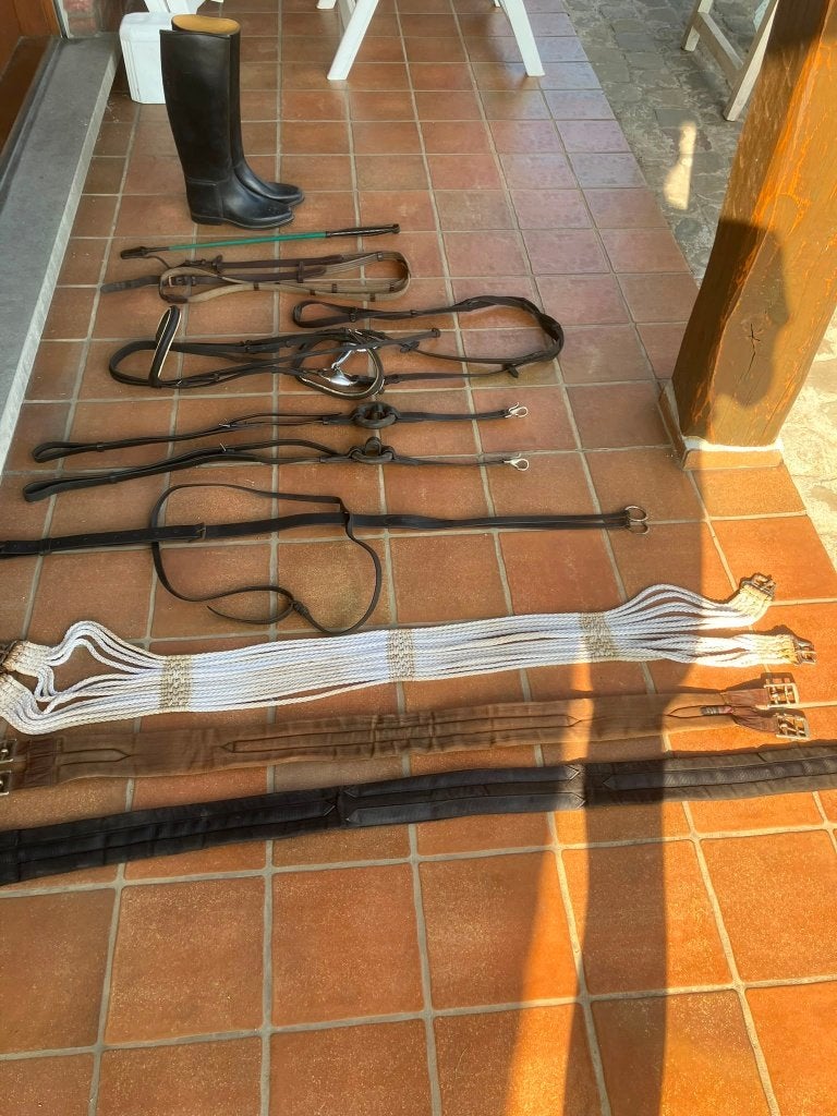 Rijzadel met toebehoren, Ophalen, L (17.5 inch), Gebruikt, Overige merken