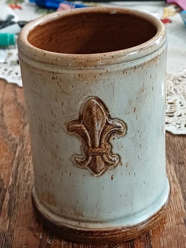 Chope bière vintage en grès de Bouffioulx, Antiquités & Art, Envoi