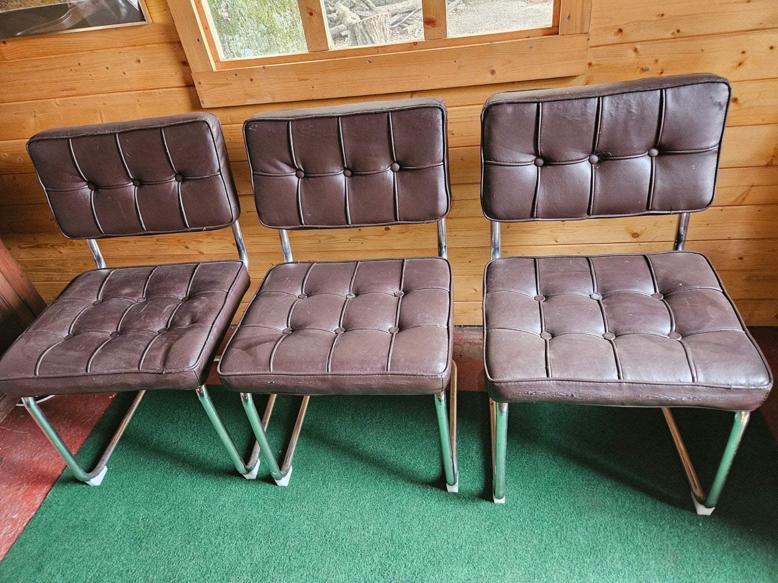 stoelen, 6 stuks, Ophalen, Overige materialen, Gebruikt, Bruin