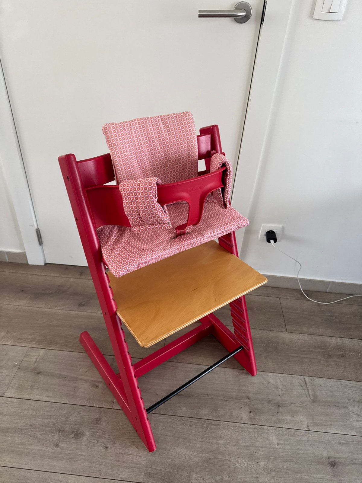 Kinderstoel stokke tripp trapp met babyset, Ophalen of Verzenden, Gebruikt