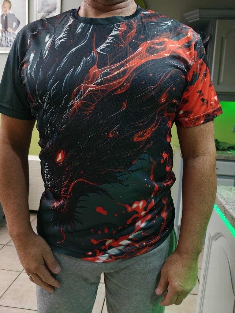 draken t shirt, Ophalen of Verzenden, Zo goed als nieuw, Maat 52/54 (L), Kleding