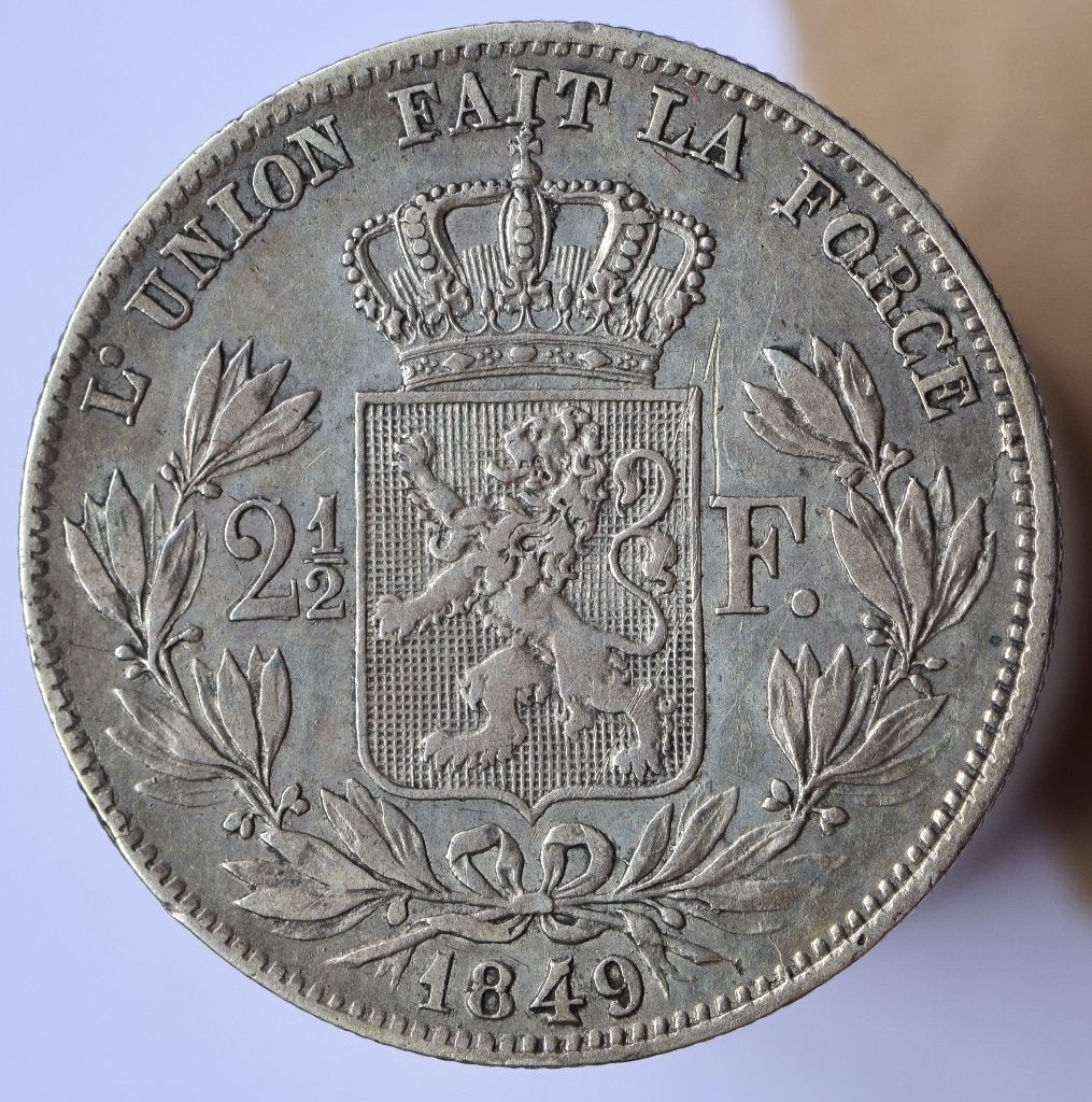 2 1/2 francs argent 1849 grande tête, Timbres & Monnaies, Monnaie en vrac, Argent, Argent, Envoi
