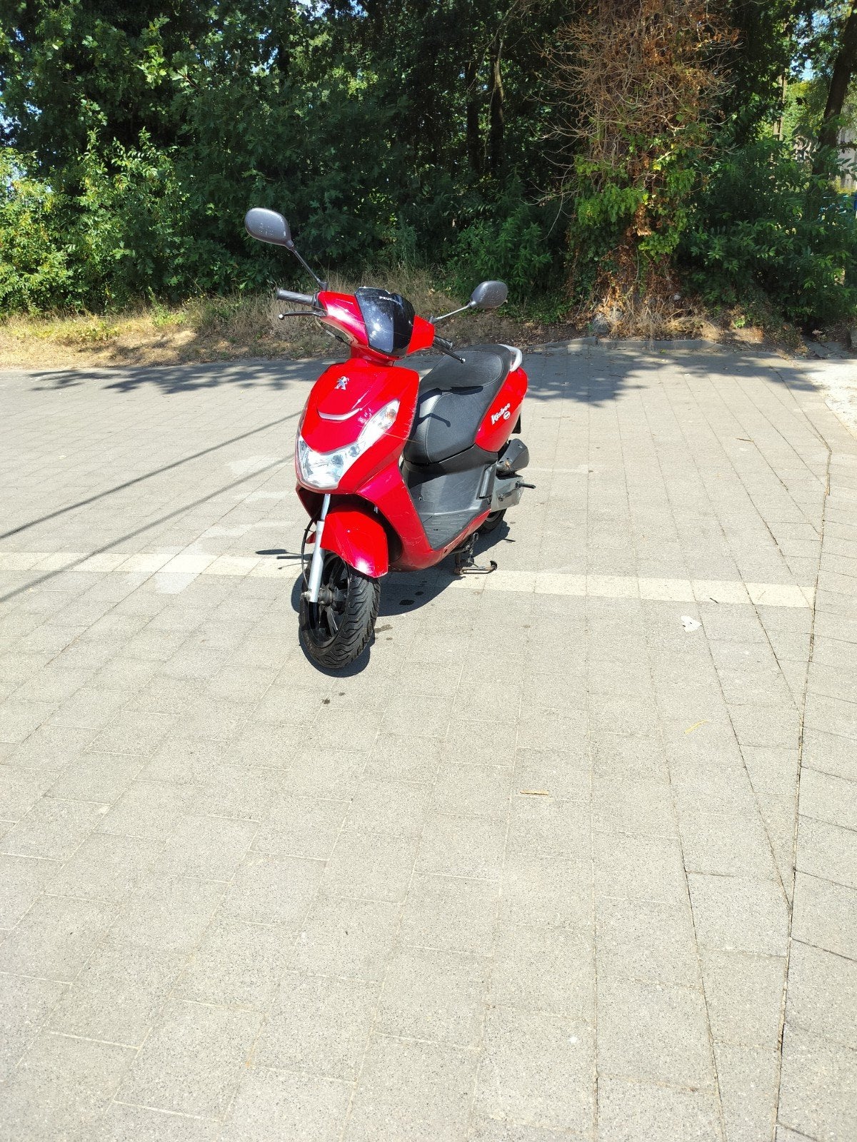 Peugeot Kisbee Rood, Fietsen en Brommers, Brommers | Peugeot, Ophalen, Overige modellen, 50 cc, Klasse B (45 km/u)