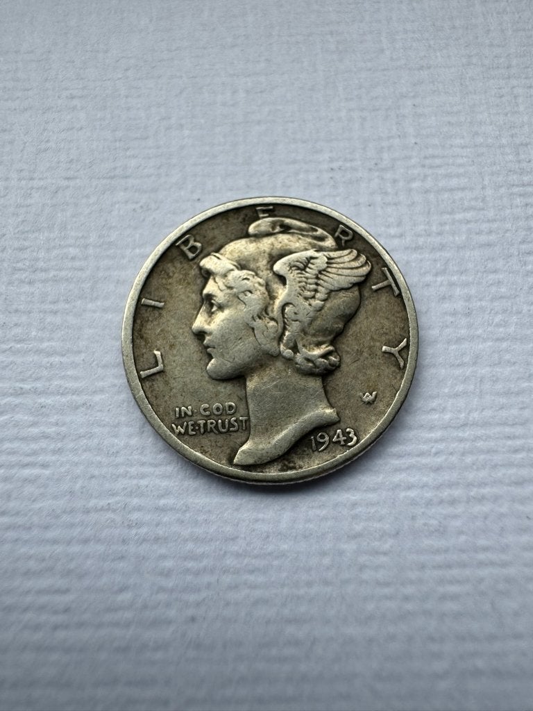 Verenigde Staten - 1 mercury dime 1943 (zilver), Postzegels en Munten, Munten | Amerika, Ophalen of Verzenden, Losse munt, Zilver