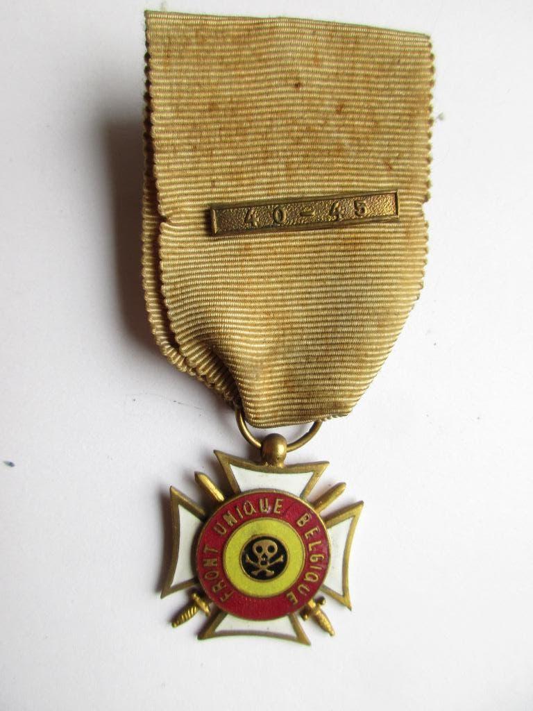 belgische medaille front unique belgique leger WO2, Verzamelen, Ophalen of Verzenden