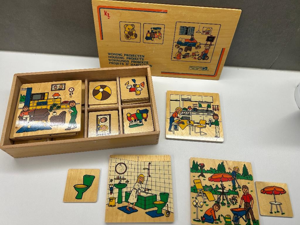 Vintage houten spel - Educo, Enlèvement, Utilisé