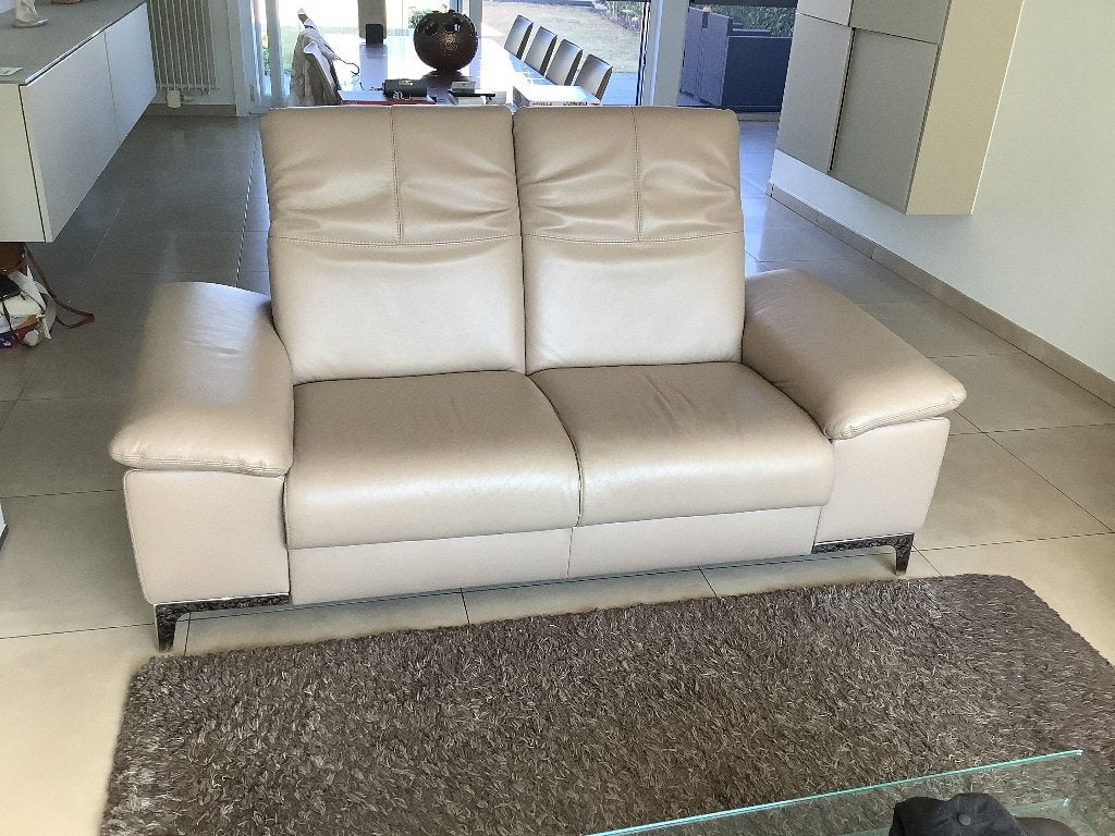 Lederen salon, 75 à 100 cm, 150 à 200 cm, Enlèvement, Utilisé