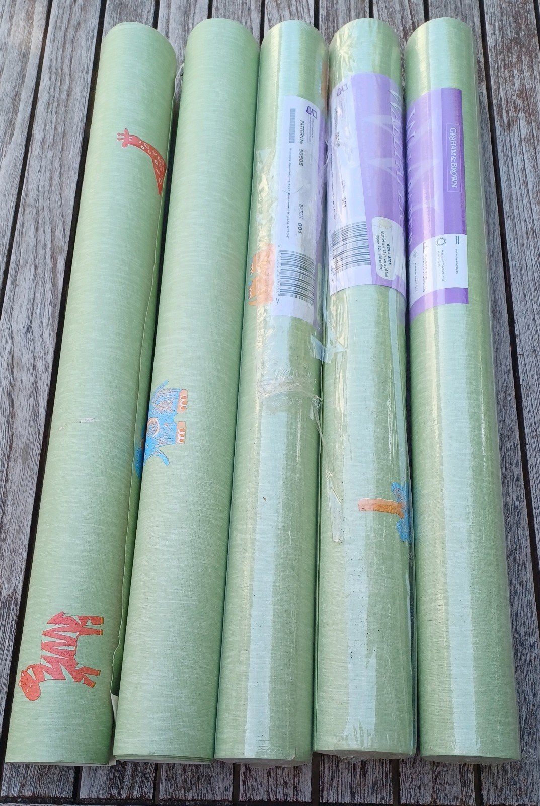 behangpapier kinderen, Ophalen, Graham & Brown, Vliesbehang, Groen