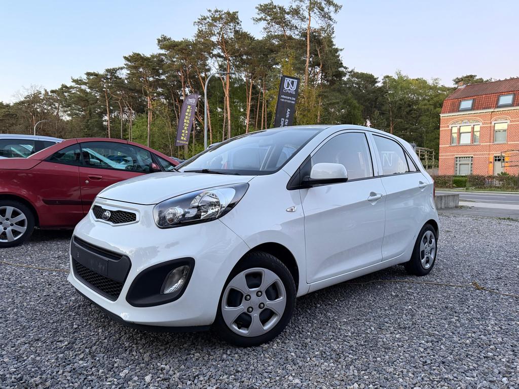 Kia Picanto 1.3B EURO5b '15 AUTOMAAT + 12M GARANTIE, Auto's, Kia, Automaat, Euro 5, Stof, Gebruikt
