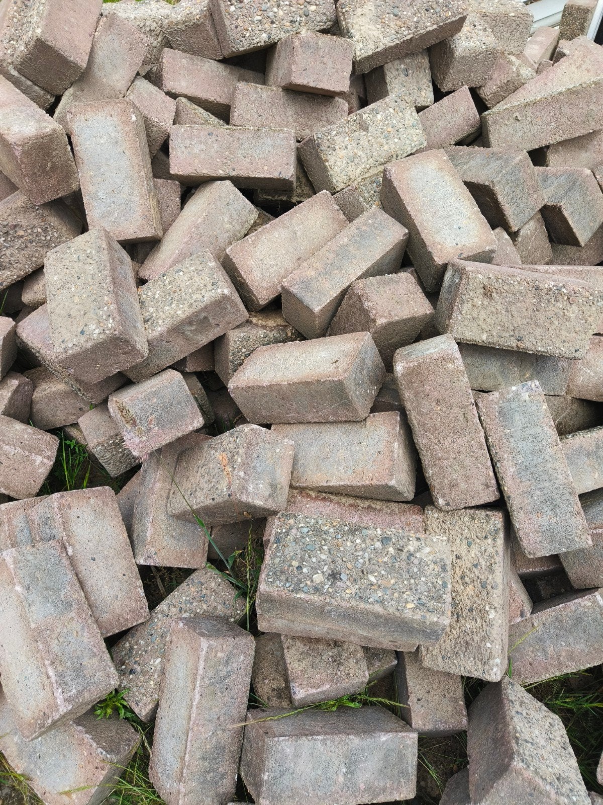 Beton klinkers. 40m²   Gratis af te halen., Jardin & Terrasse, Pavé & Dalles, Enlèvement, Béton, Briques