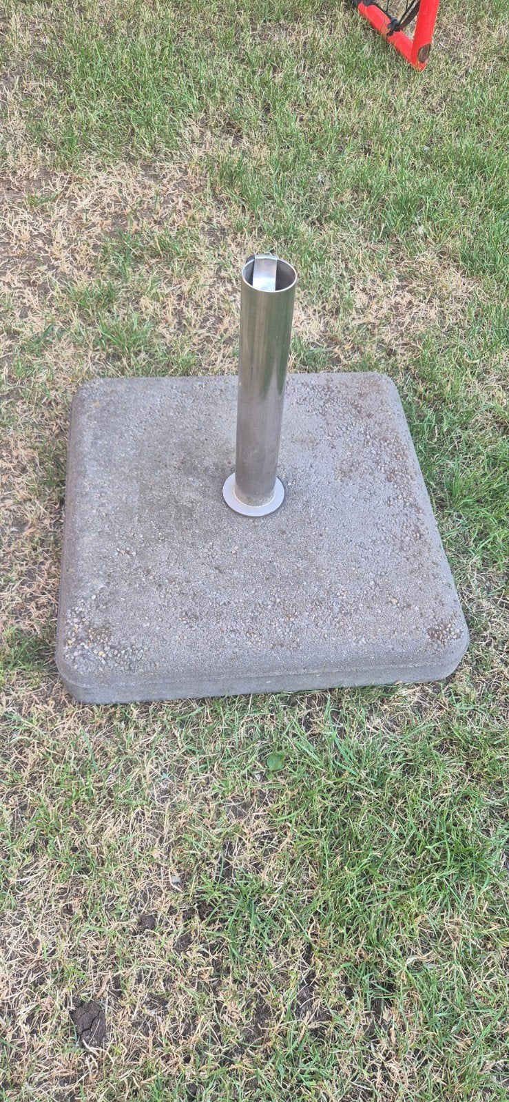 Pied parasol en beton, Jardin & Terrasse, Enlèvement, Comme neuf, Base de parasol