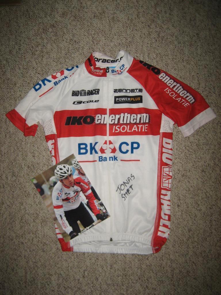 IKO Enertherm BKCP gedragen en gesigneerd wielershirt, XS, Vêtements d'extérieur, Enlèvement ou Envoi, Kalas