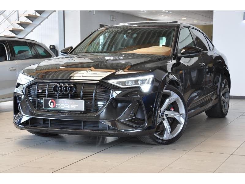 Audi e-tron Pano-Led-HUD-B&O-Removable hook-Black P.-Carplay, Automaat, Zwart, Parkeersensor, 5 deurs