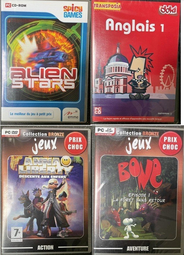 Partij van 4 Retro PC-games – Inclusief zeldzame en SEALED, Ophalen of Verzenden, Zo goed als nieuw, Shooter