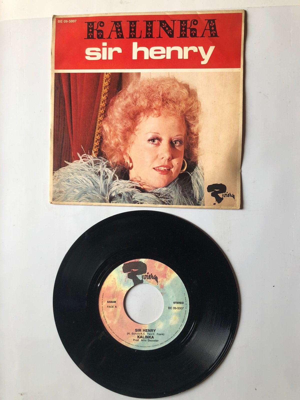 Kalinka: Sir Henri ( belpop; 1975; NM), Cd's en Dvd's, Vinyl Singles, Verzenden, Zo goed als nieuw