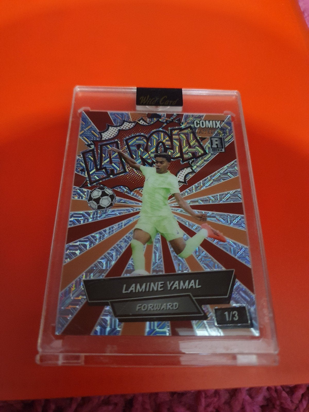 Lamine Yamal Roja 1/3 Spanje/FC Barcelona, Ophalen of Verzenden, Nieuw, Plaatje