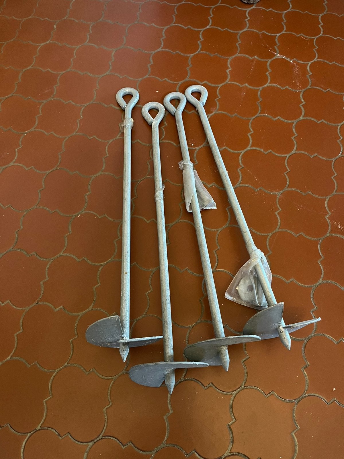 Set van 4 draaiankers voor schommel/portaal (50 cm), Tuin en Terras, Ophalen, Zo goed als nieuw