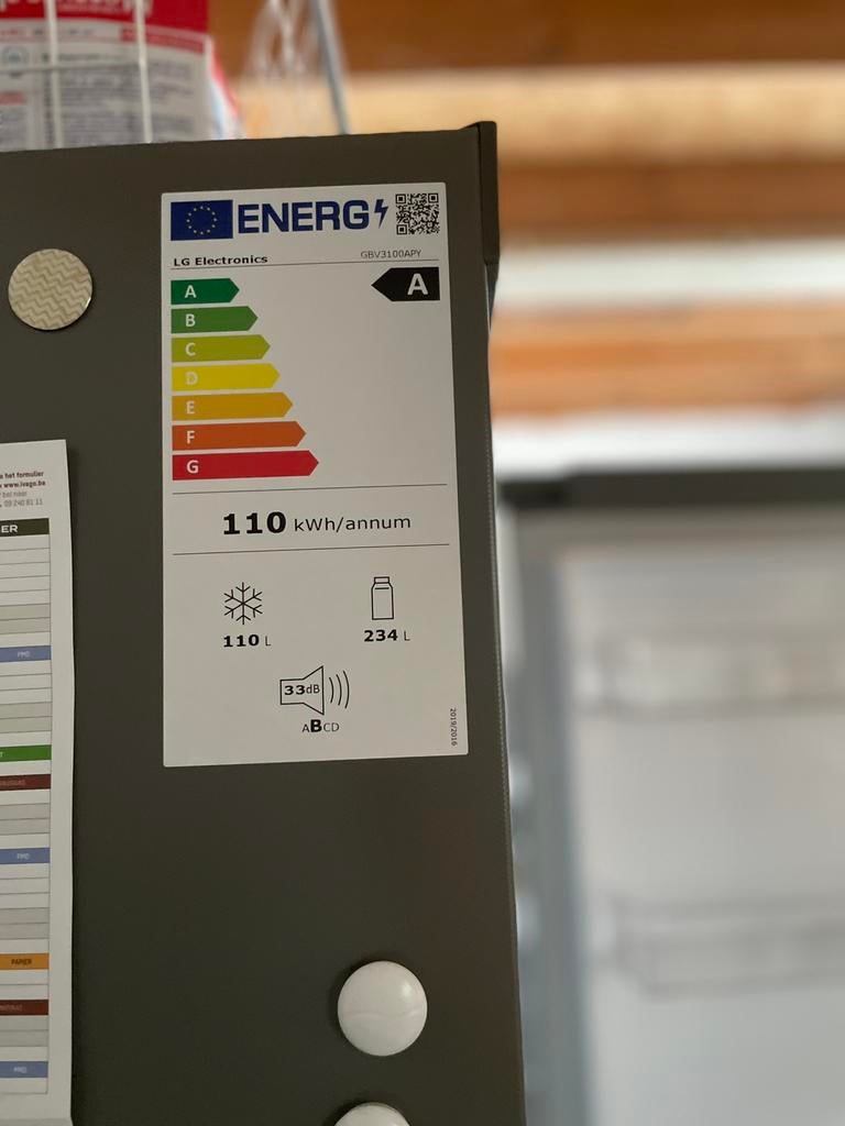 Koel- en vriesvombinatie LG, Elektronische apparatuur, Koelkasten en IJskasten, Ophalen, Gebruikt, 200 liter of meer, 60 cm of meer