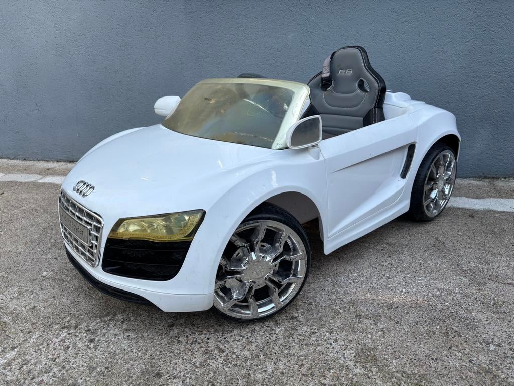 Audi R8 Spyder kinderauto 12V – elektrische auto, Ophalen, Zo goed als nieuw