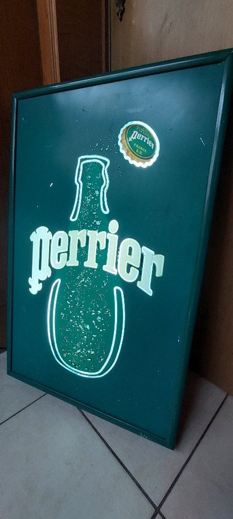 Reclameverlichting Perrier, Ophalen of Verzenden, Nieuw, Lichtbak of (neon) lamp