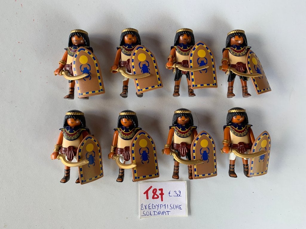 PLAYMOBIL: T87: LOT 8 EGYPTISCHE SOLDATEN, Ophalen of Verzenden, Nieuw, Historisch, Figuren