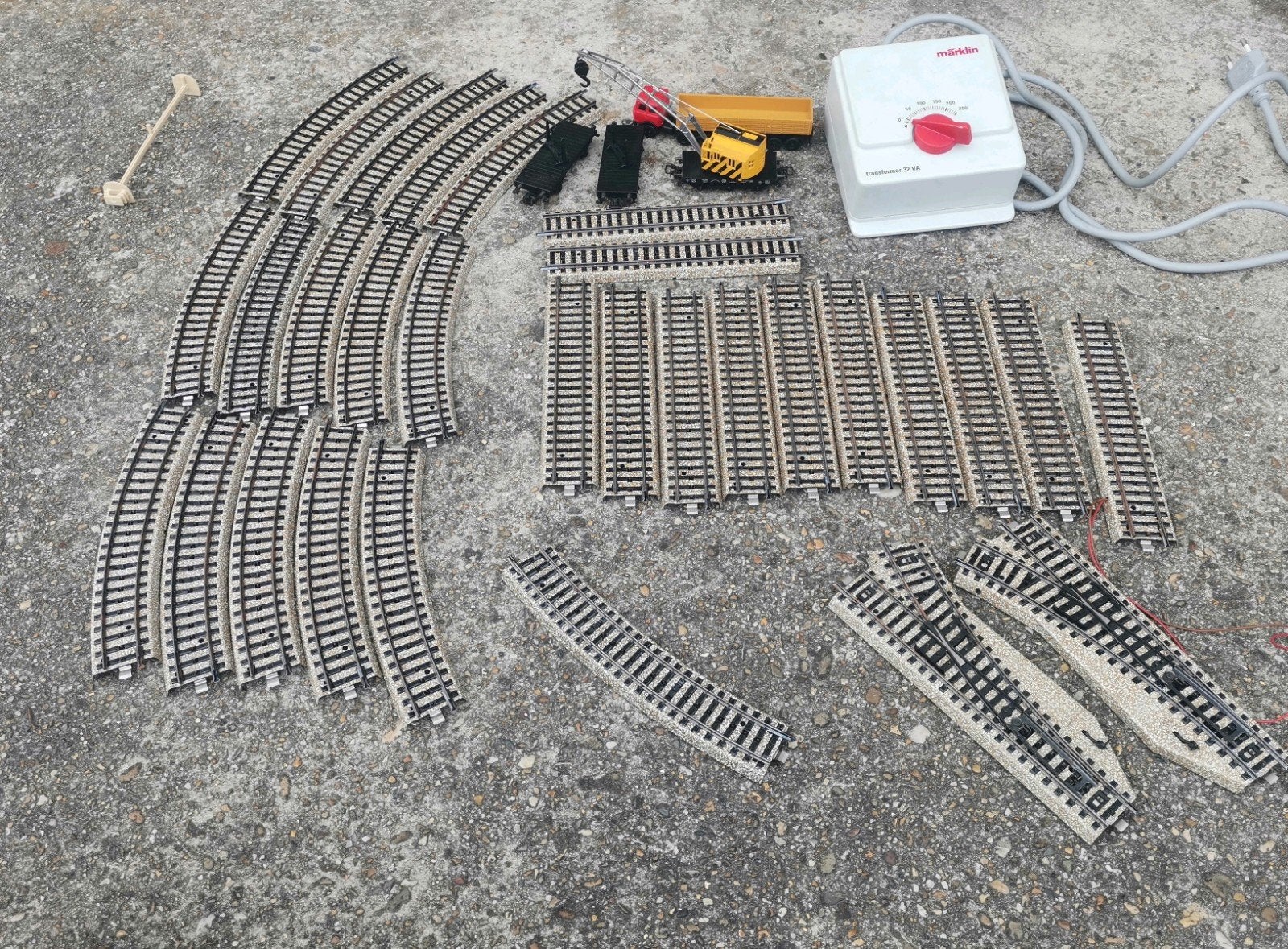 marklin m spoor met transformator, Hobby en Vrije tijd, Modeltreinen | H0, Ophalen, Gebruikt, Rails, Märklin
