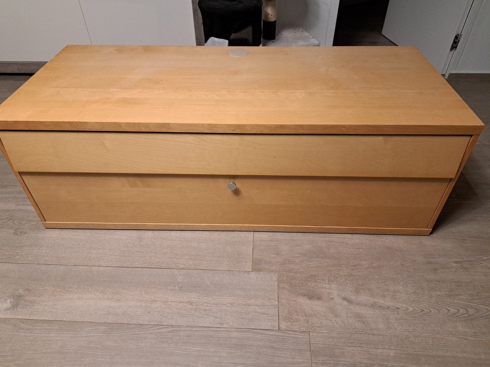 meuble Tv en bois, 100 à 150 cm, Enlèvement, Utilisé, 50 à 75 cm