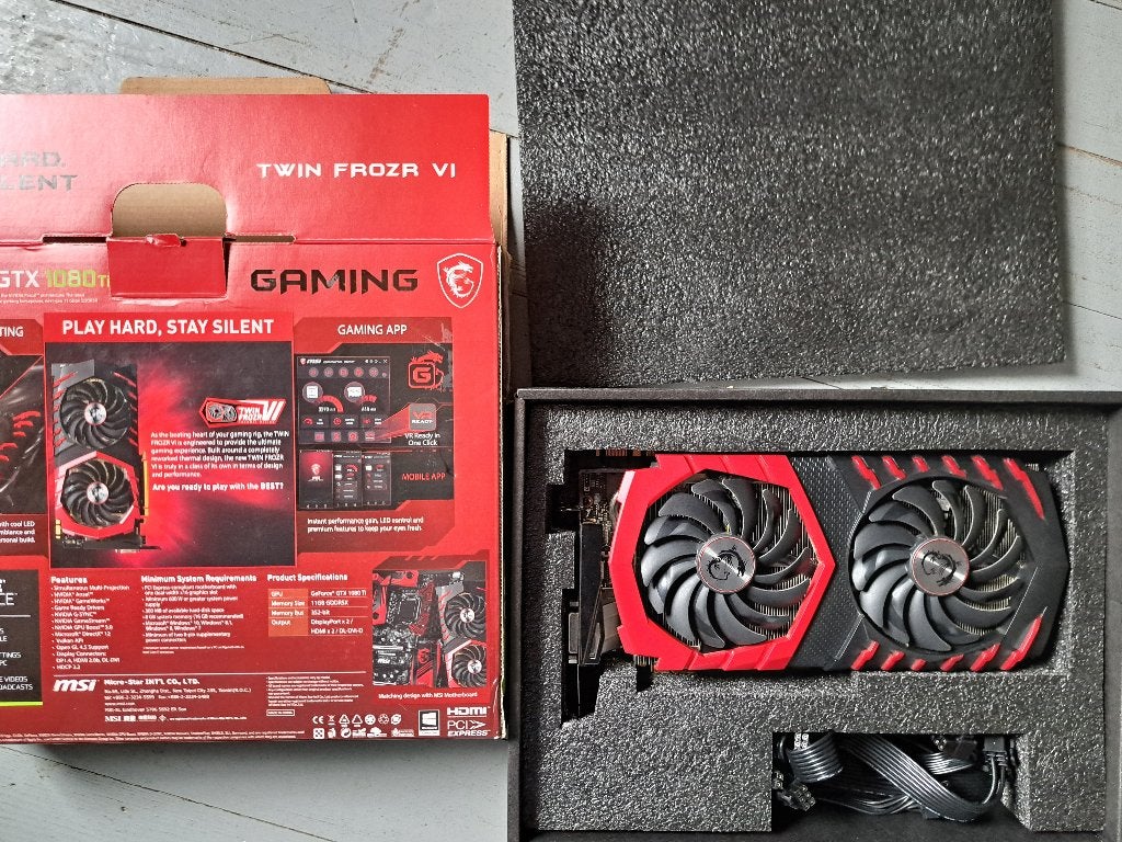 MSI Nvidia Geforce GTX 1080 Ti, Computers en Software, Videokaarten, Ophalen of Verzenden, Nvidia