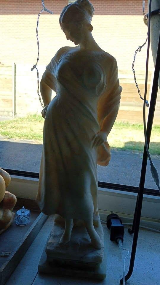 vintage albast dame, Ophalen