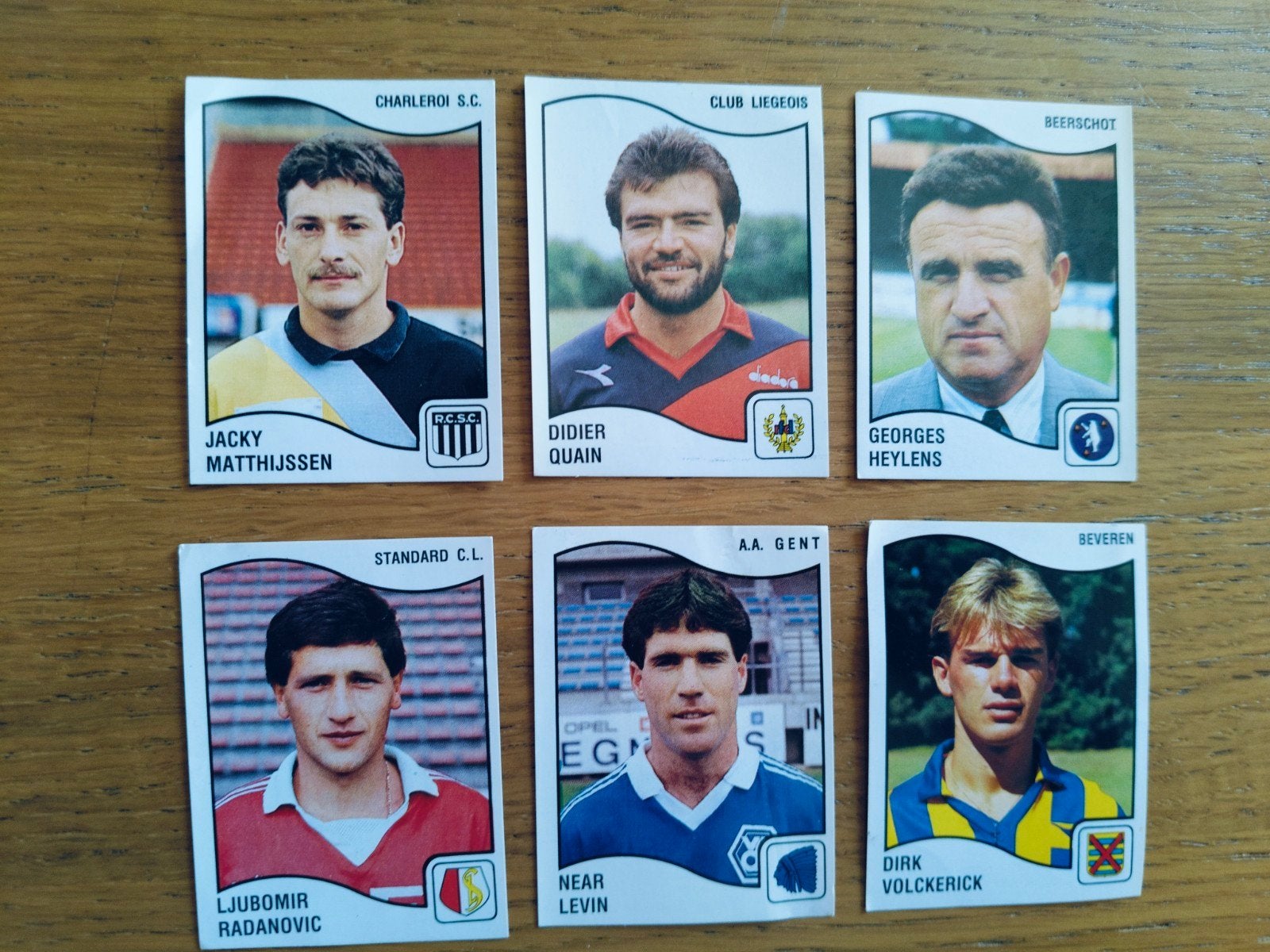 6 Panini stickers Football 90, Ophalen of Verzenden