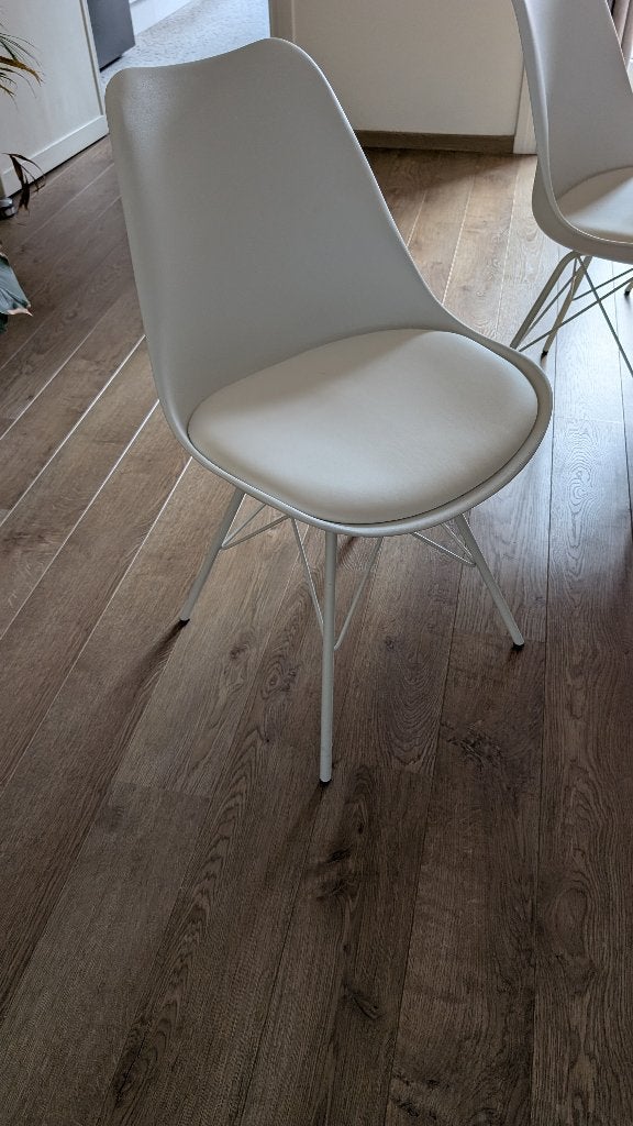 Kave Home stoel Ralf, Enlèvement, Comme neuf, Blanc, Cinq, Six Chaises ou plus