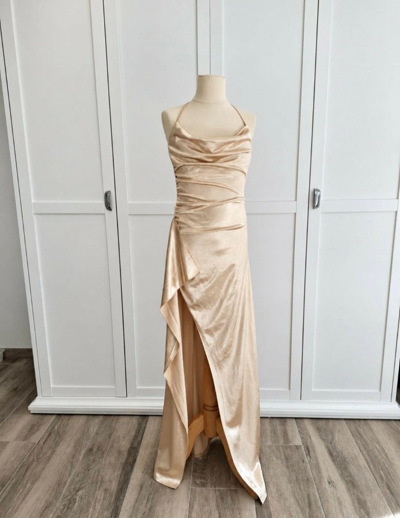 Robe de Cérémonie Dorée Taille XXS (correspond à 12-14 ans), Enlèvement ou Envoi, Comme neuf, Taille 34 (XS) ou plus petite, Doré